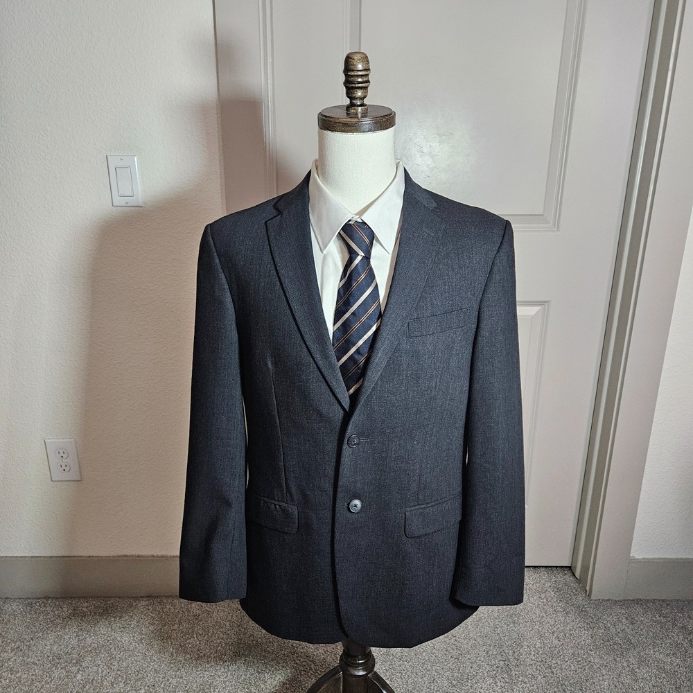 Jos A Bank 39R Suit Blazer Men Slim Fit 100% Wool Joseph Gray
